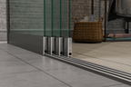 4-Schienen Glasschiebewand bis 3750 mm breit (4x 960 mm Glas)