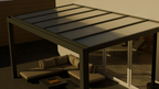 Terrassenüberdachung ohne Eindeckung (für Polycarbonat)