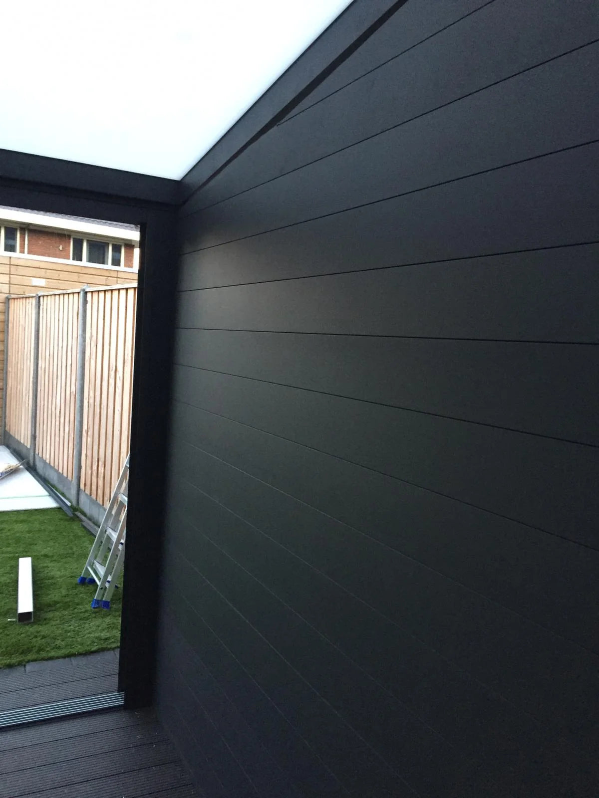 Seitenwand - Aluminium Rabat teile (Set aus 2 F-Profilen + 3 L-Profilen)